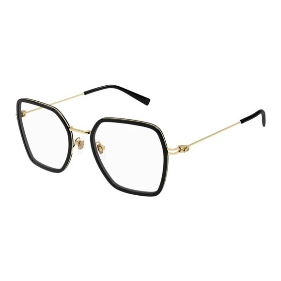 NEW GUCCI EYEGLASSES BLACK GOLD WOMEN EYEWEAR GUCCI - Picture 1 of 3